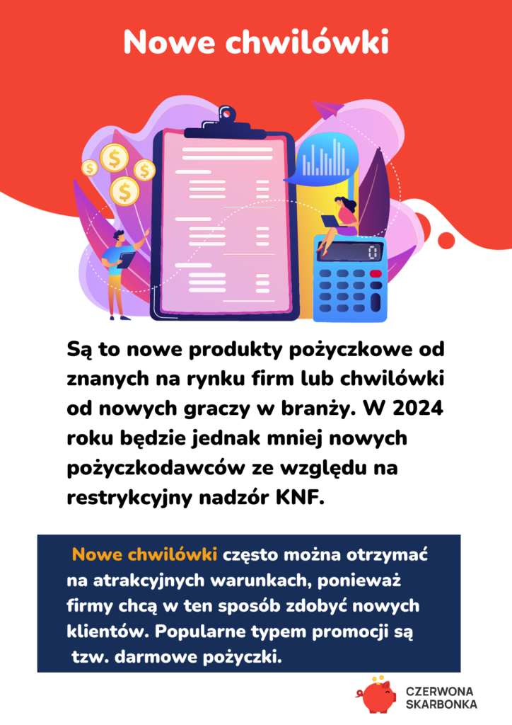 nowe chwilówki - charakterystyka