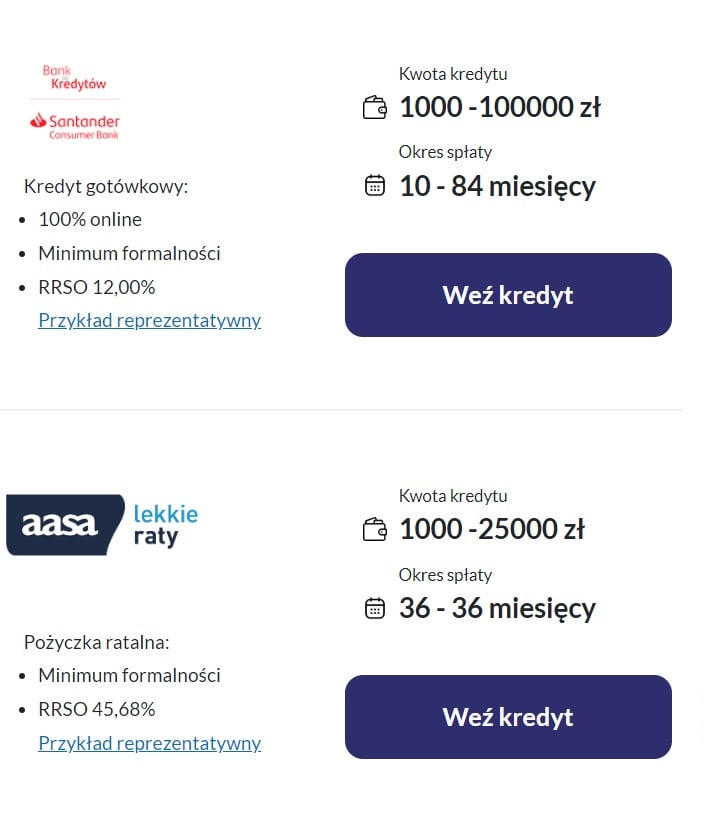 comperia raty oferty