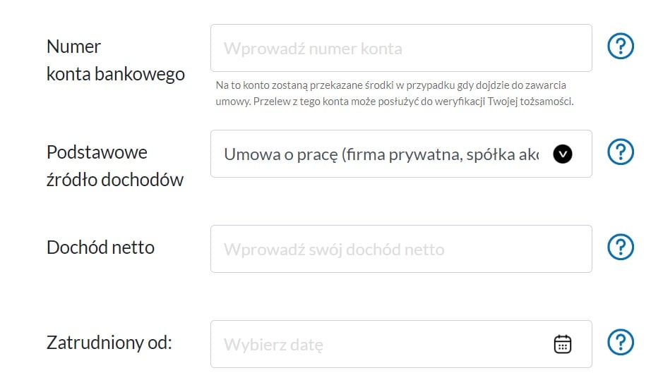 comperia raty wniosek