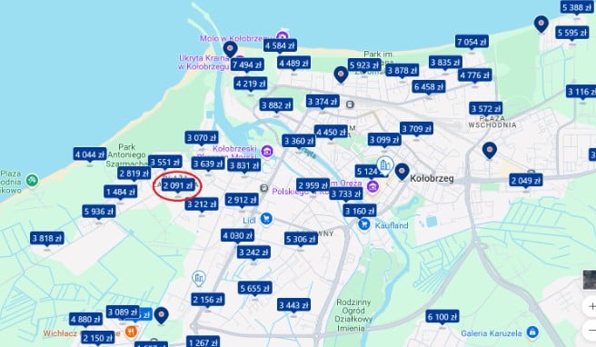 ceny noclegów w kołobrzegu