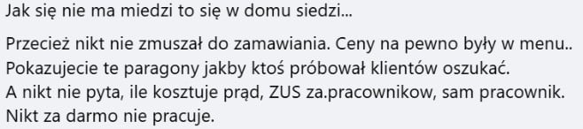 komentarz FB paragony grozy