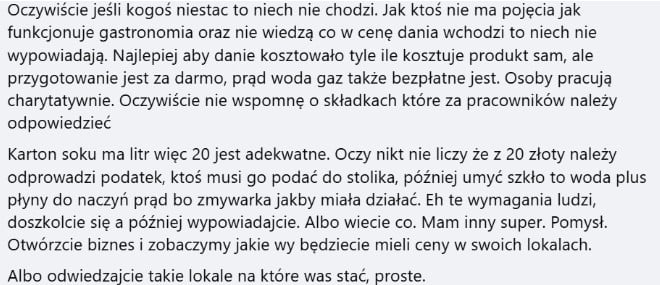 paragony grozy komentarz FB